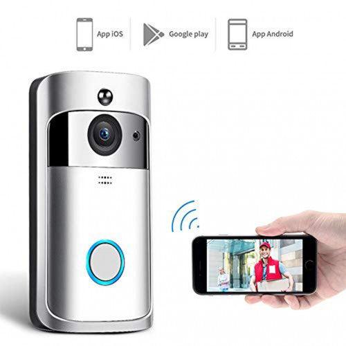 Intexca Wireless WiFi Smart Video Doorbell 720p HD 32gb SD Card with Chime Real-Time Video Two-Way Audio Night Vision PIR Motion Detection & App Control for iOS Android - Toytexx Intexca Wireless WiFi Smart Video Doorbell 720p HD 32gb SD Card with Chime Real-Time Video Two-Way Audio Night Vision PIR Motion Detection & App Control for iOS Android - Toytexx